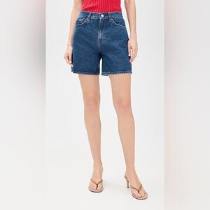 Reformation Raye Mid-Rise Relaxed Jean Shorts Size 30